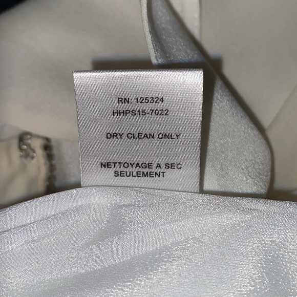 100% SILK HH HAUTE HIPPIE JEWELED-NECK CREAM CHIFFON SLEEVELESS TANK SZ S - Picture 15 of 15